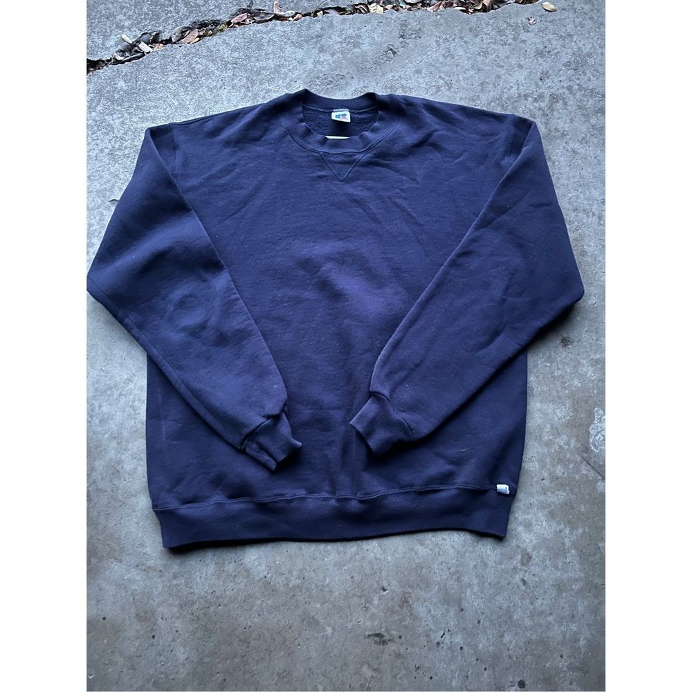 Russell Athletic Navy blue Blank Crewneck
